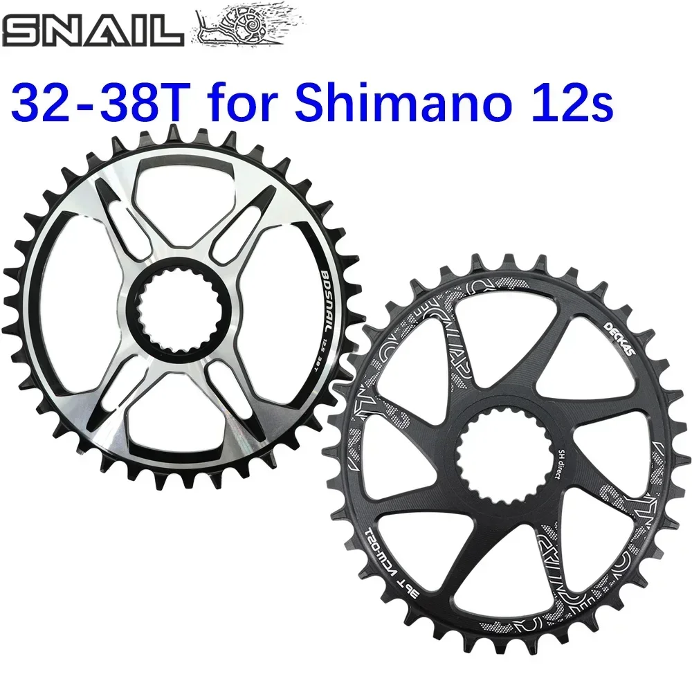 Snail Chainring for Shimano Direct Mount 12s 12 Speed Oval Round 28t -38t M6100 M9100 M9120 M8100 M8130 M7100 MT900 XTR SLX