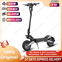 OOTD T10 Electric Scooter 900W Peak power 48V13AH Large Screen City Scooters Electric LED Screen 11 Inch Tire Portable E-Scooter