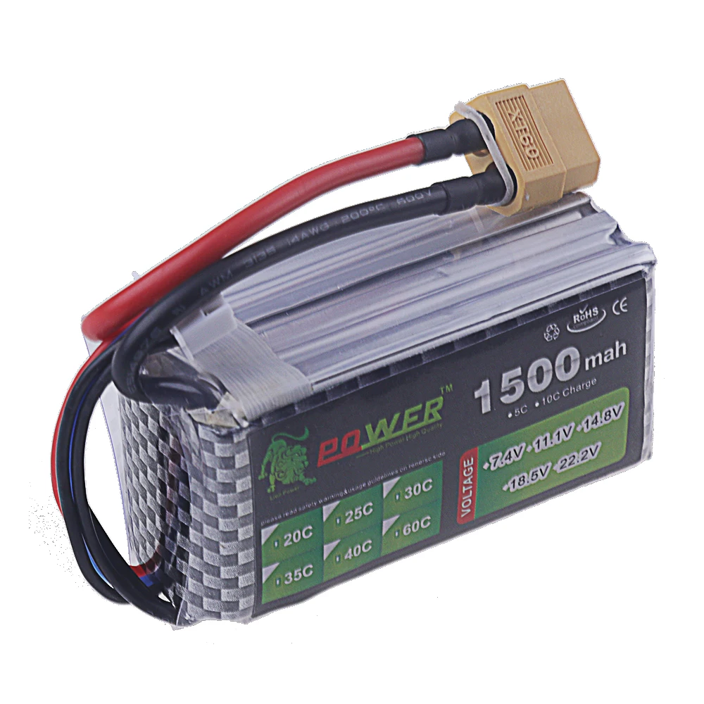 14.8V 1500mah 1800mAh 2200mah 2800mAh 3300mAh 6000mAh 7200mAh 4s LiPo Battery For RC FPV Drone Quadcopter Racing Car