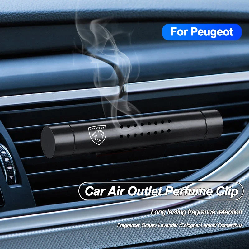 سيارة منفذ الهواء العطور كليب تنفيس الناشر دائم الصلبة الروائح لبيجو 301 5008 4008 607 107 106 208 3008 308 2008 207