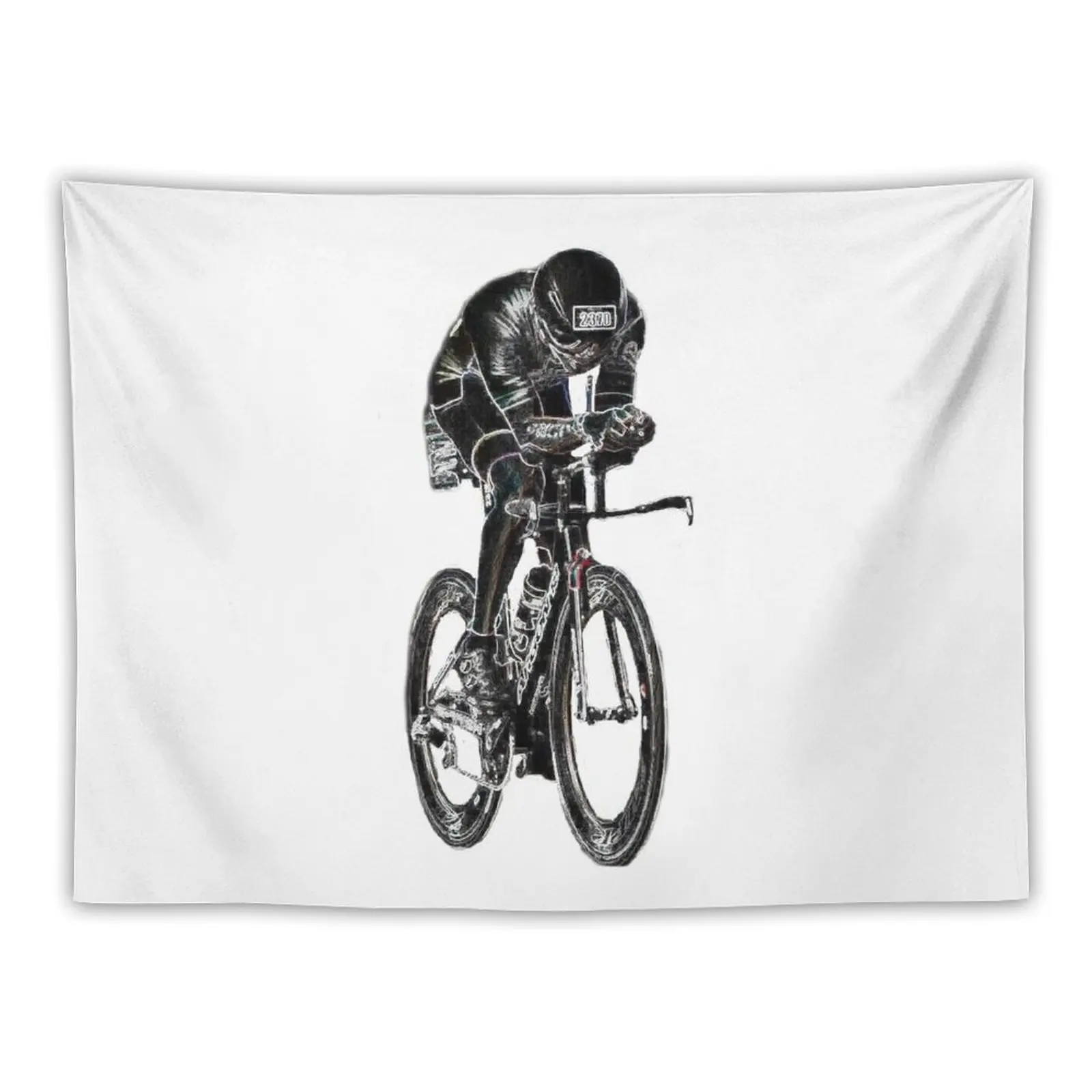 

Triathlete, Bike, Road Bike, Racing Bike, Tri Bike Tapestry Hanging Wall Aesthetic Room Decorations Tapestry