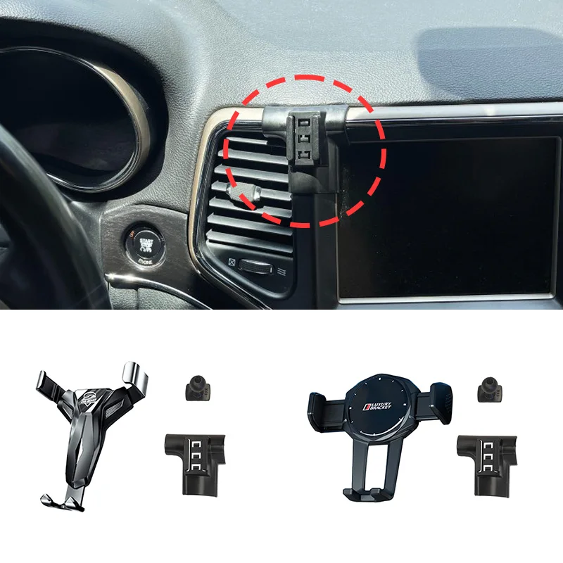 

Car Phone Holder For JEEP Grand Cherokee 2014 2015 2016 2017 2018 2019 2020 Fixed Bracket Stand Mobile Gravity Linkage