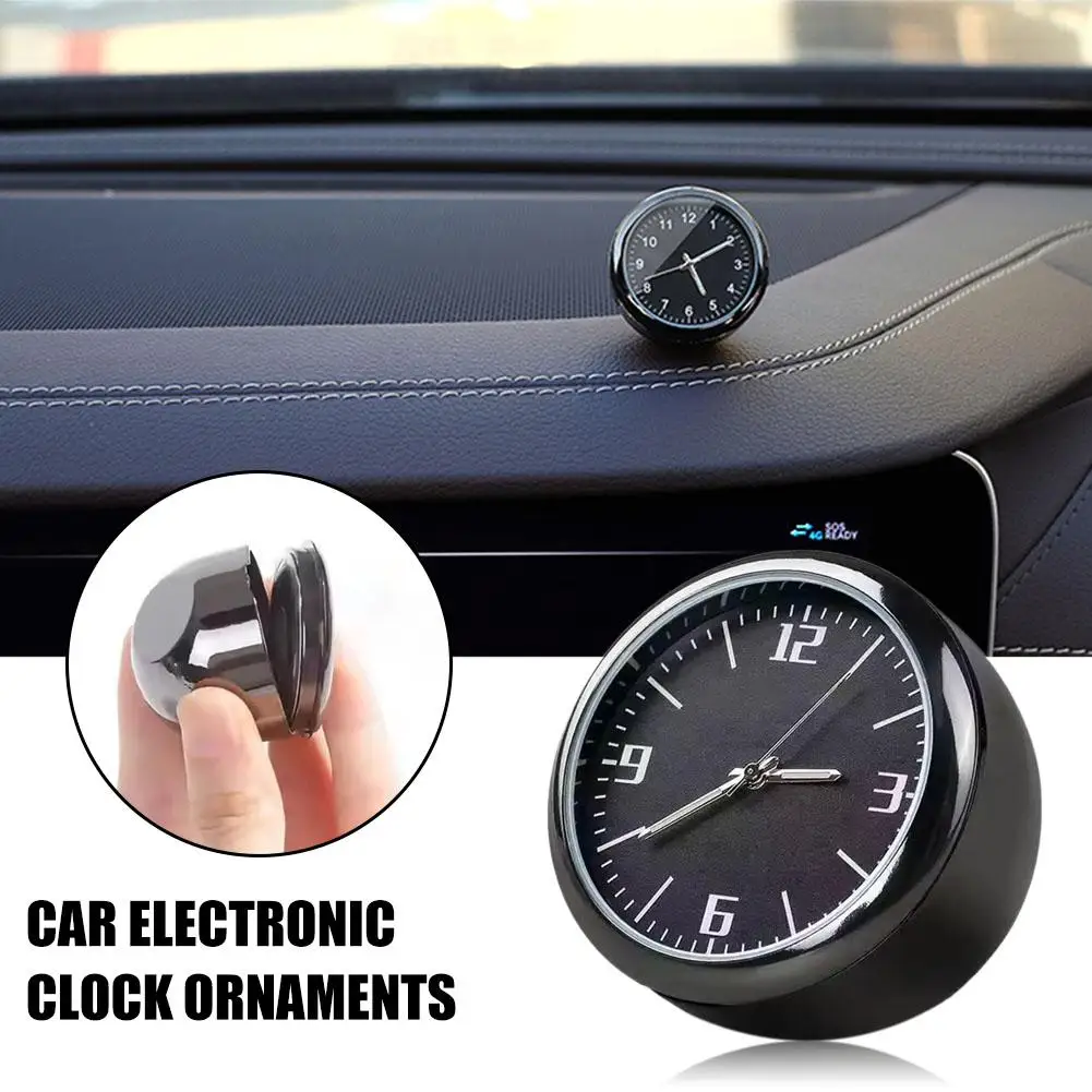 Car Decoration Quartz Universal Luminous Car Electronic Clock Watch for Dashboard Vent Mount Car Ornament Car Electronic Watch