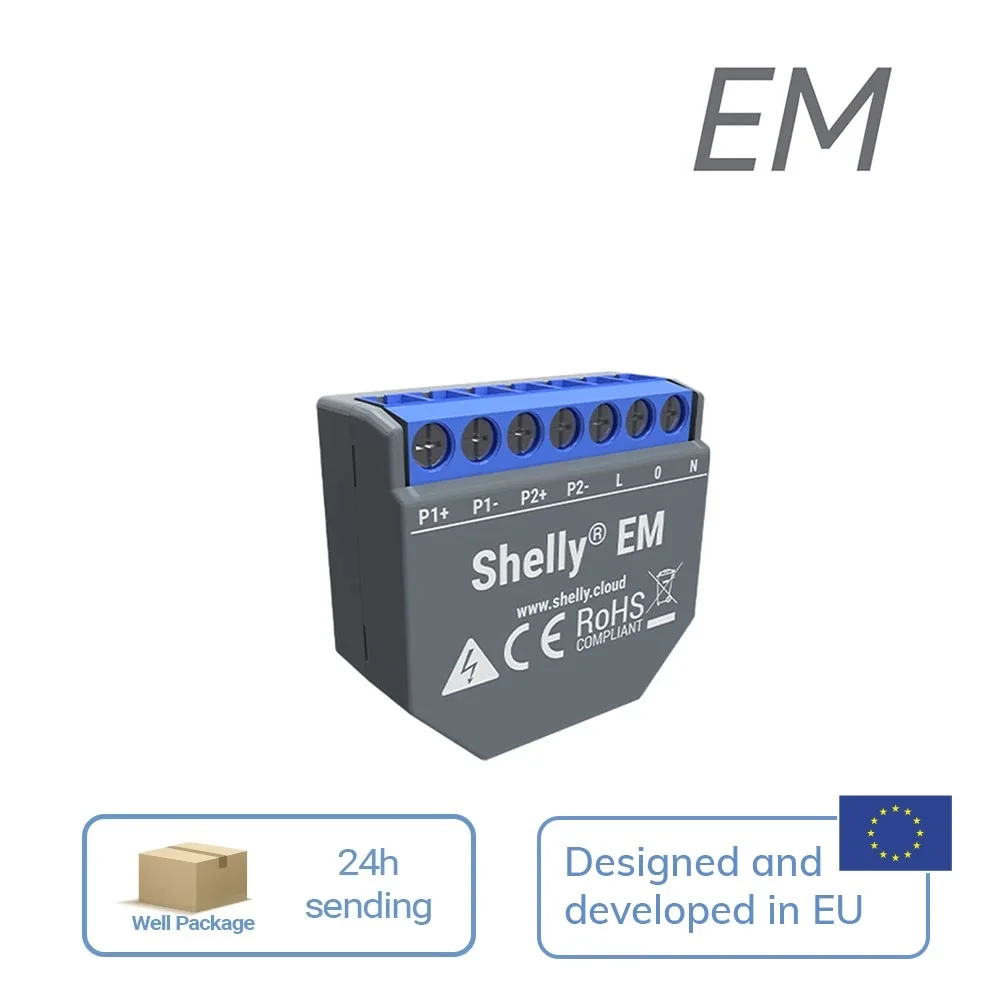 EM + 클램프 Domotica WiFi 작동 에너지 계량기 접촉기 제어, 내부 메모리 측정 및 알람 설정 가능, 신제품