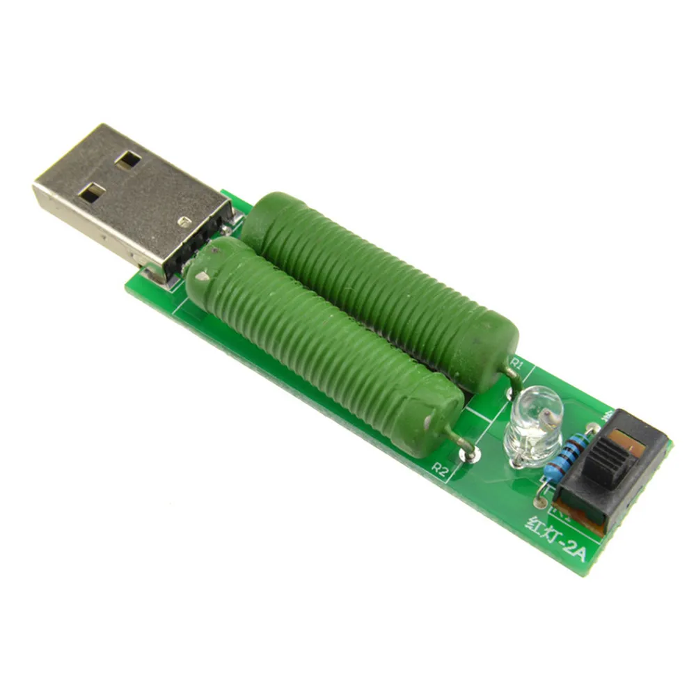 USB Resistor DC Electronic Load With Switch Adjustable 3kind Current Battery Capacity Voltage Discharge Resistance Tester