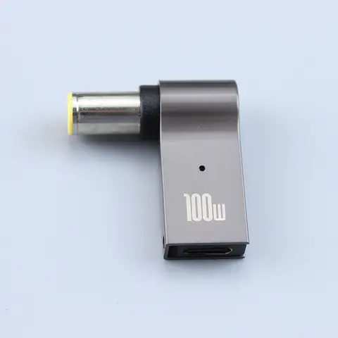 PD 100W USB Type-C Female to DC 7.9*5.5mm Male Jack Plug Converter Laptop Fast Charging Charger Adapter for Lenovo/HP/DELL/Asus
