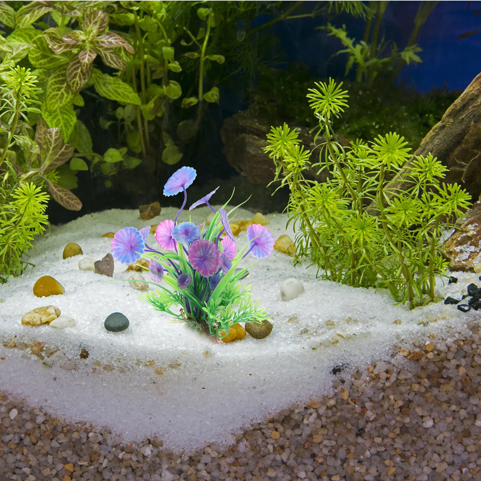 

3 PCS Aquatic Plants Aquarium Must Haves Simulated Green Plastic for Artificial Decor