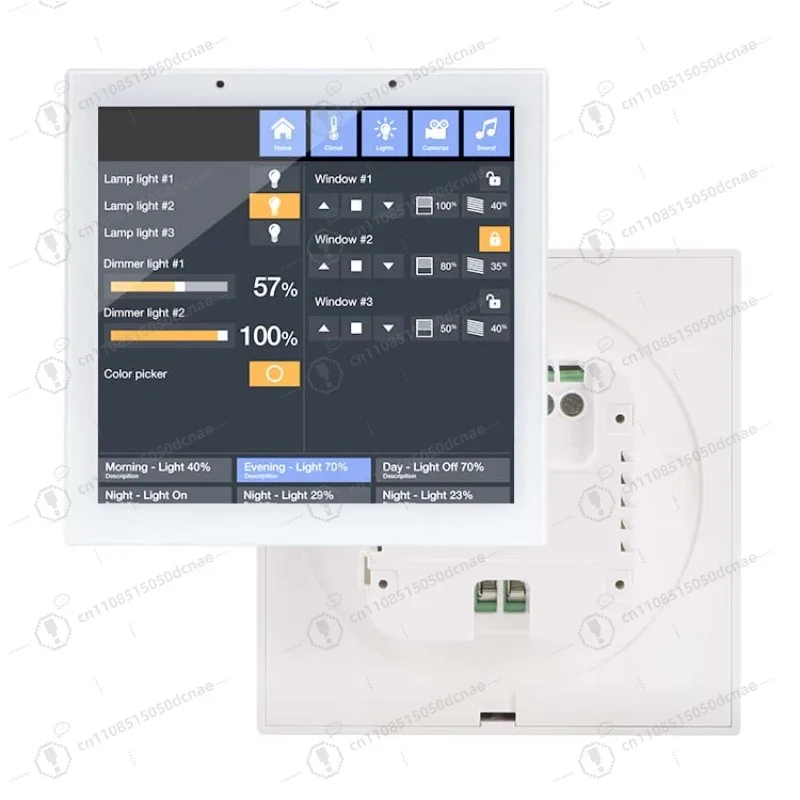 4 Inch White RK3566 2GB 32GB Android Smart Home Touch Control Panel Wall Mount
