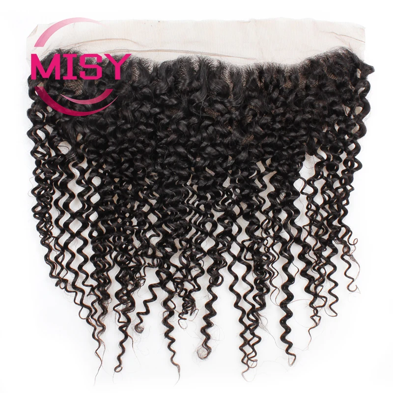 13x4 Brazilian Kinky Curly Human Hair Lace Frontal Closure Swiss Lace 100% Human Remy Hair Natural Hairline 4X4 Lace Closure