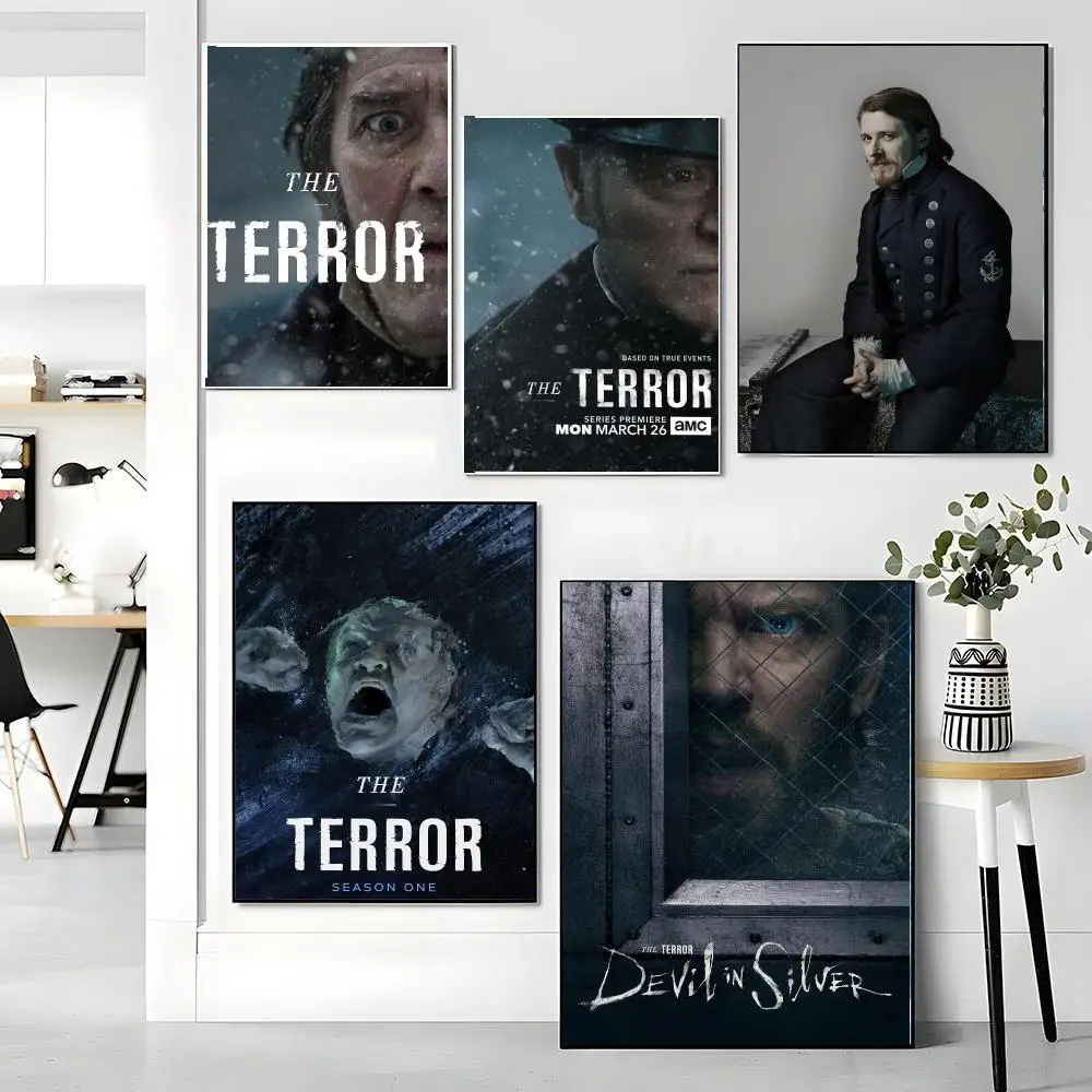 tv series T-The Terror-R Painting Calligraphy Boho Botanical Decor for Living Room Elegant Home Style