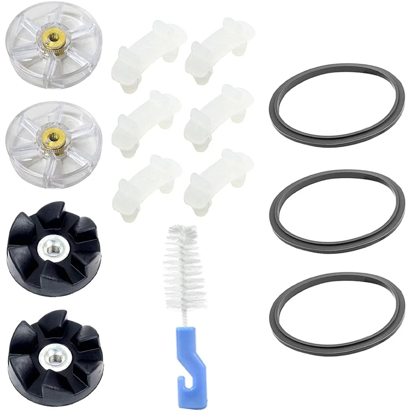 Kit di ricambio per frullatore da 14 pezzi per guarnizioni in gomma siliconica da 900W 600W guarnizione O Ring Shock Pad Motor Top Gears