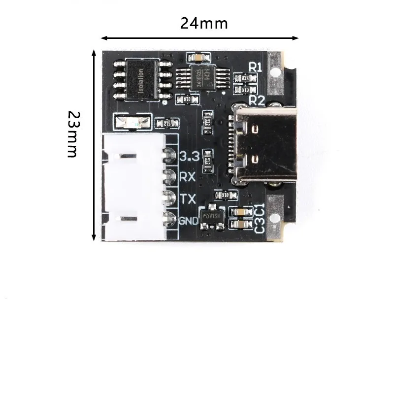 1/5PCS USB-C to Serial Port UART Board Module Isolated USB to TTL Modul 3.3V TYPE-C Download Cable 4P Upgrade Brush Industrial