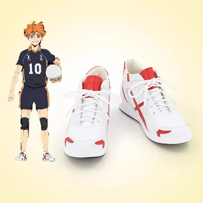 

Hinata Shoyo Cosplay Shoes Anime Haikyuu Cosplay Shoes PU Leather Carnival Boots Cosplay Costume Prop Shoes for Halloween Party