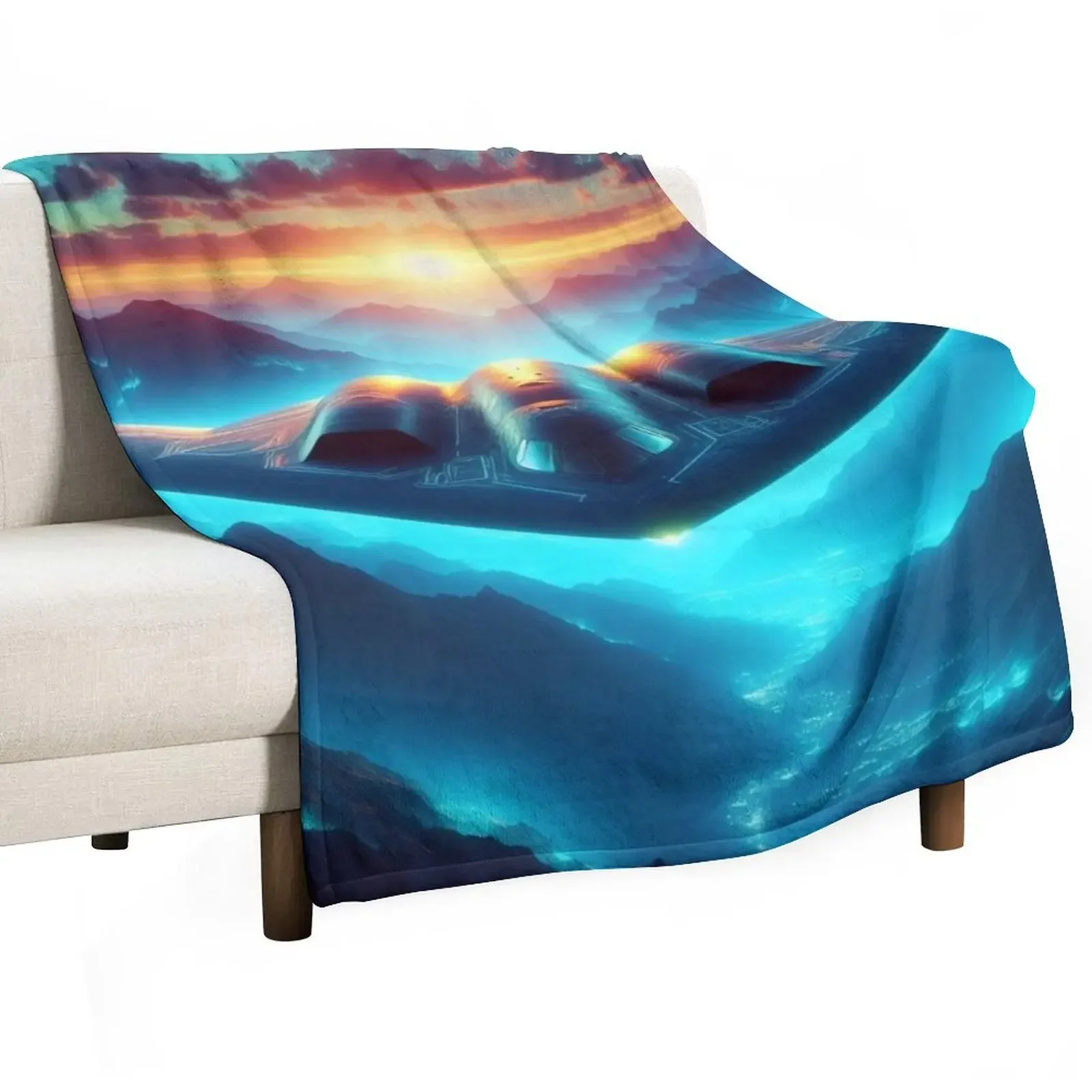 Northrop B-2 Spirit Throw Blanket Decorative Sofas anime Luxury Thicken blankets ands Blankets