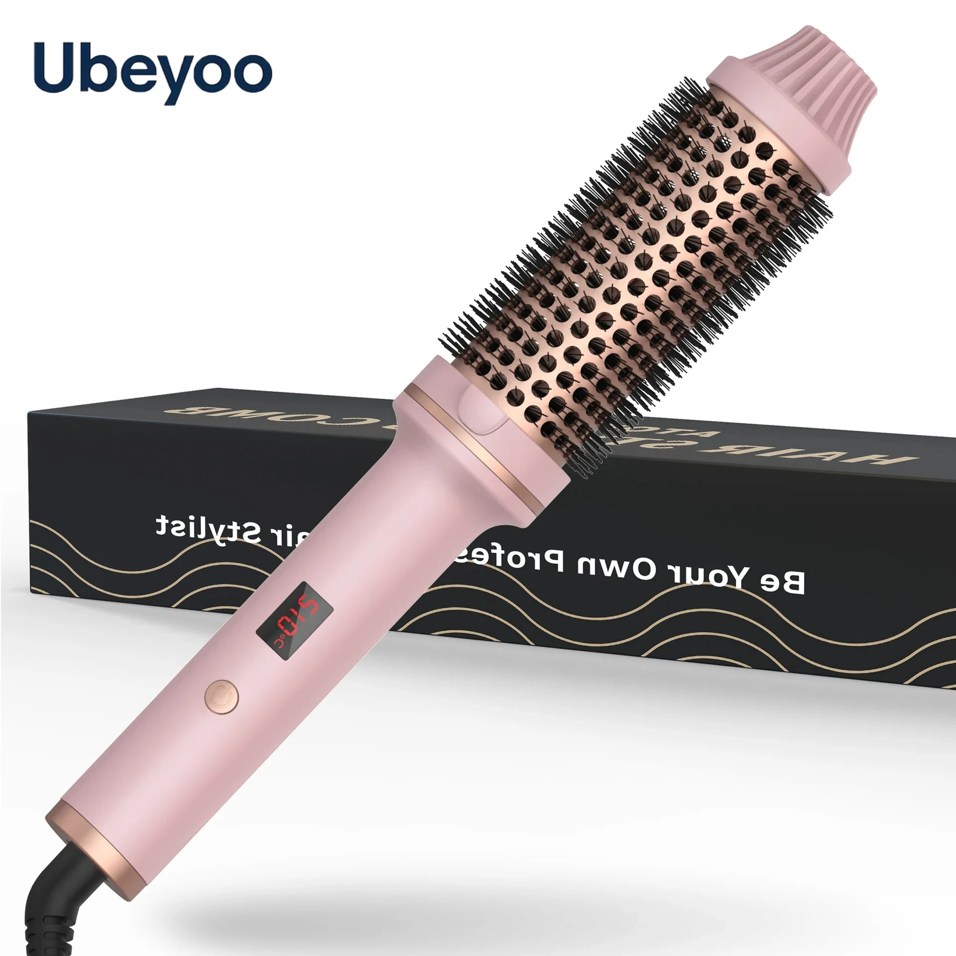 

Ub eyoo Dual PTC Hair Straightener Curler 2-in-1 Flat Iron with Constant Temperature Big Curls Inward Styling