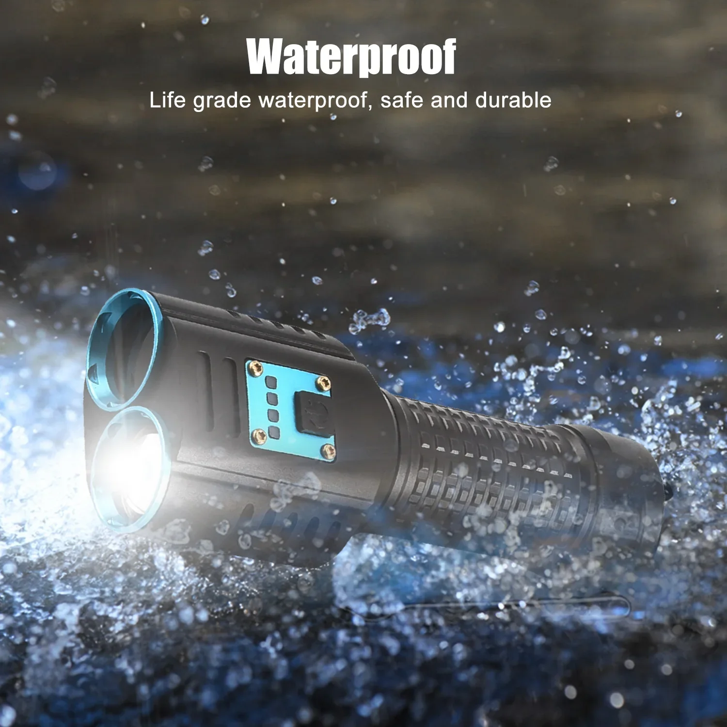 365nm UV LED and P70 quad-core white light torch Flashlight Ultraviolet Light 3 Modes Zoomable Torch Pet Urine Stains Scorpion