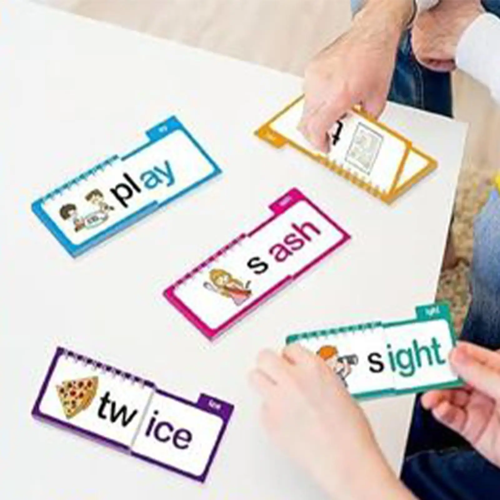 1set Reading FlipBook Read And Rhyme FlipBooks Word Family FlipBooks Flash Cards Vocabulary Cards Montessori Educational