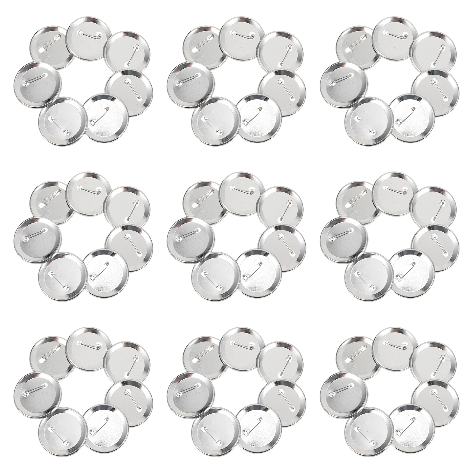 

Alloy Plastic Blank Badge Button Pin Craft Unfinished Badge Parts High Transparency For Gift Decoration 58Mm