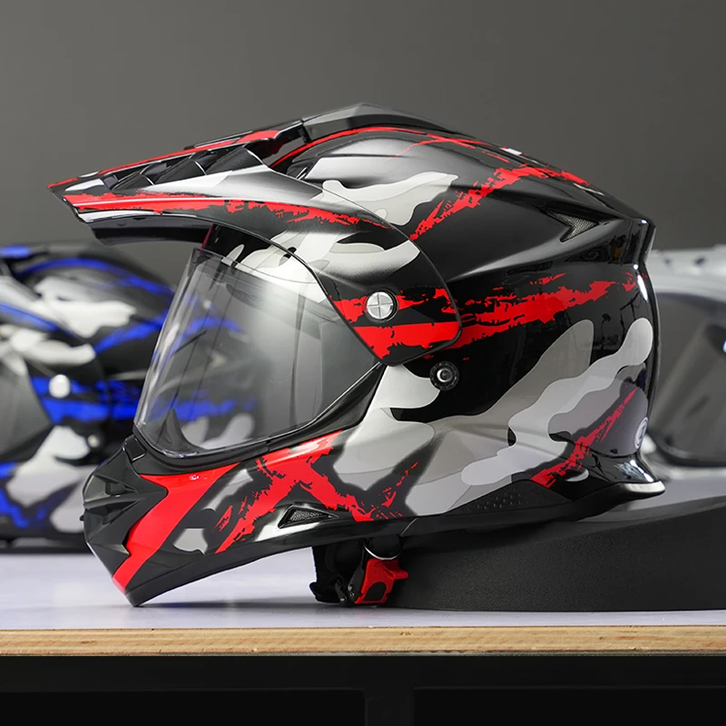 DOT Certification Ryzen Motorcycle Rally Helmet Men's Off-road Motorcycle Helmet Electric Scooter Full Helmet RSV helmets