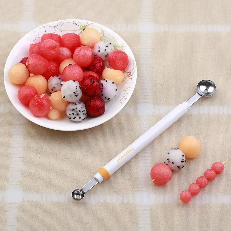 Mini Apple Ball Digger Melon Spoon Ice Cream Dig Scoop  Double-end Cooking Tool Kitchen DIY Accessories Gadgets