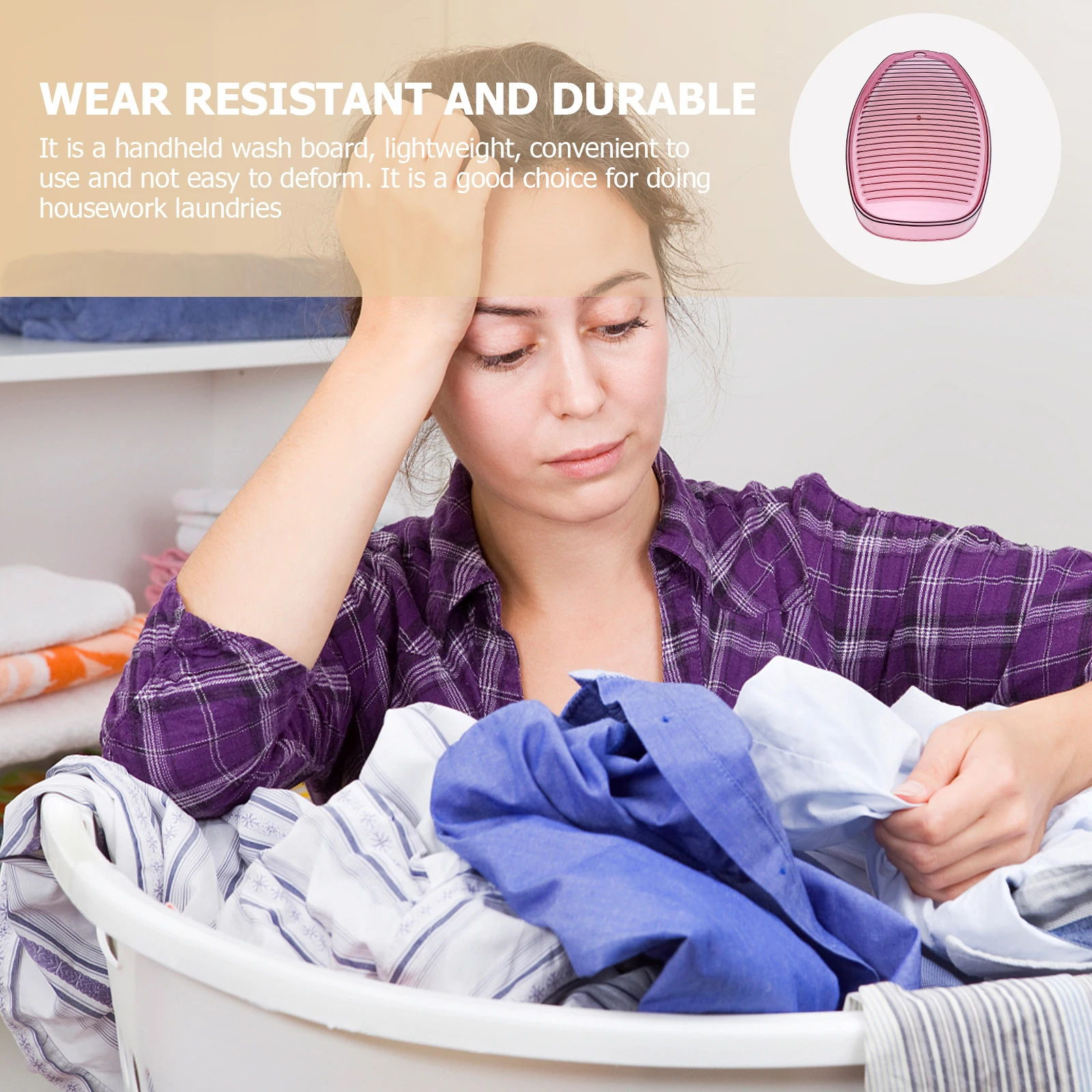 

Non-slip Washboard Laundry Tool Portable Washboards Household Washing Clothes Plastic Underwear