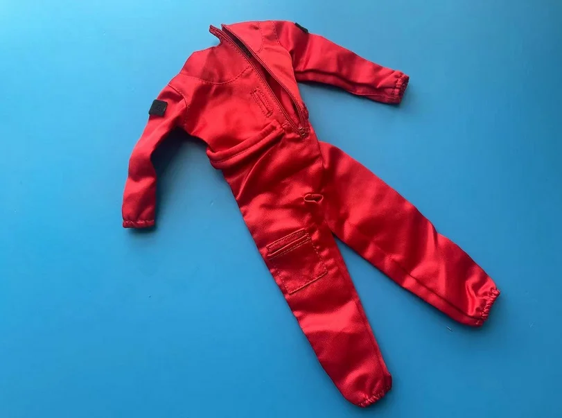 

I4-1 zqn 1/6 WWII Sodier Red Ranger Suit Jumpsuit Bodysuit for 12'' Action Figur