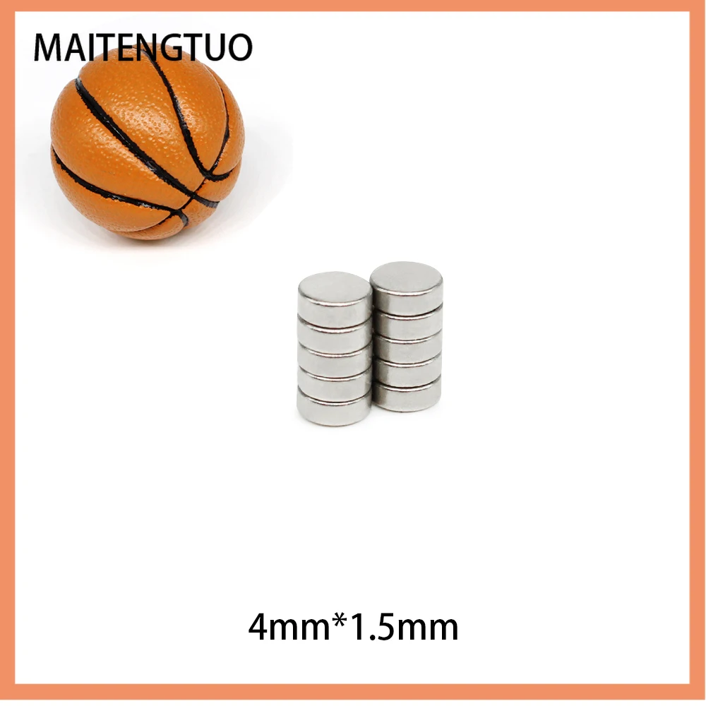 

50~2000PCS Mini Small N35 Round Magnet 4x1.5 mm Neodymium Magnet Permanent NdFeB Super Strong Powerful Magnets 4*1.5