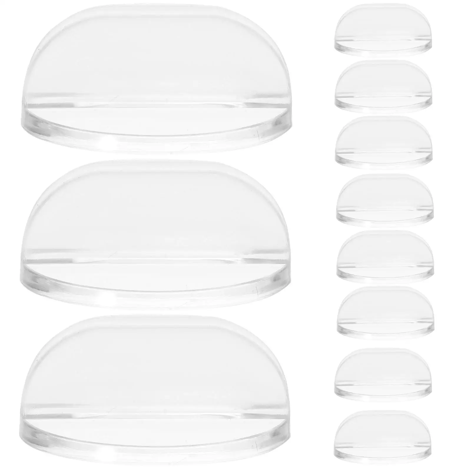 Transparent Round Card Stand Holder Plastic Suitable Occasions Weddings Banquets Game Cards Number Name Place Menu Photo