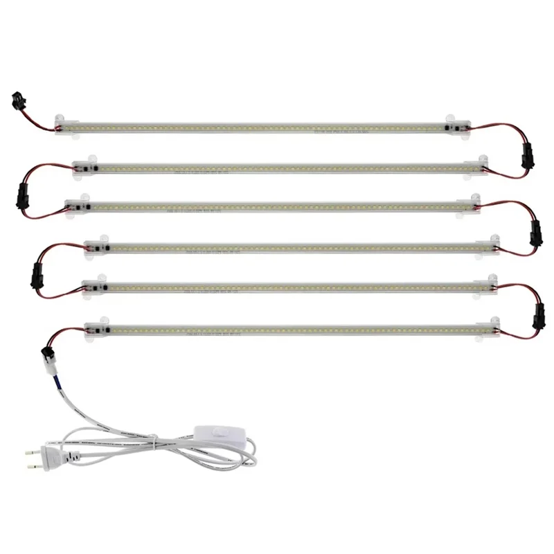 

ABUG-6X LED Tube Light 30Cm Strip 2835 High Brightness Energy Saving Lamp For Night Bar Kitchen Cabinet Wall For Home Decor