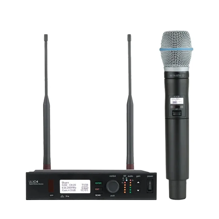 

TKG ULXD4/ULXD24 BET 87A wireless mic headset lapel outdoor performance sound system professional condenser microphone system