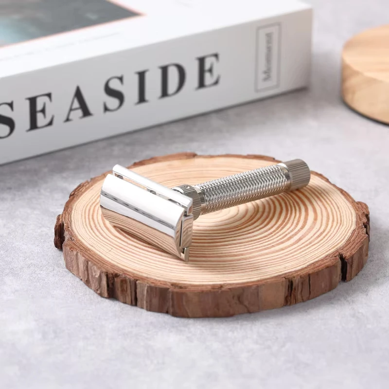 Yaqi Ultima Stainless Steel Adjustable Mens Safety Razor 77MM Handle Provides Comfortable Non-slip Grip For Mens Precise Shaving