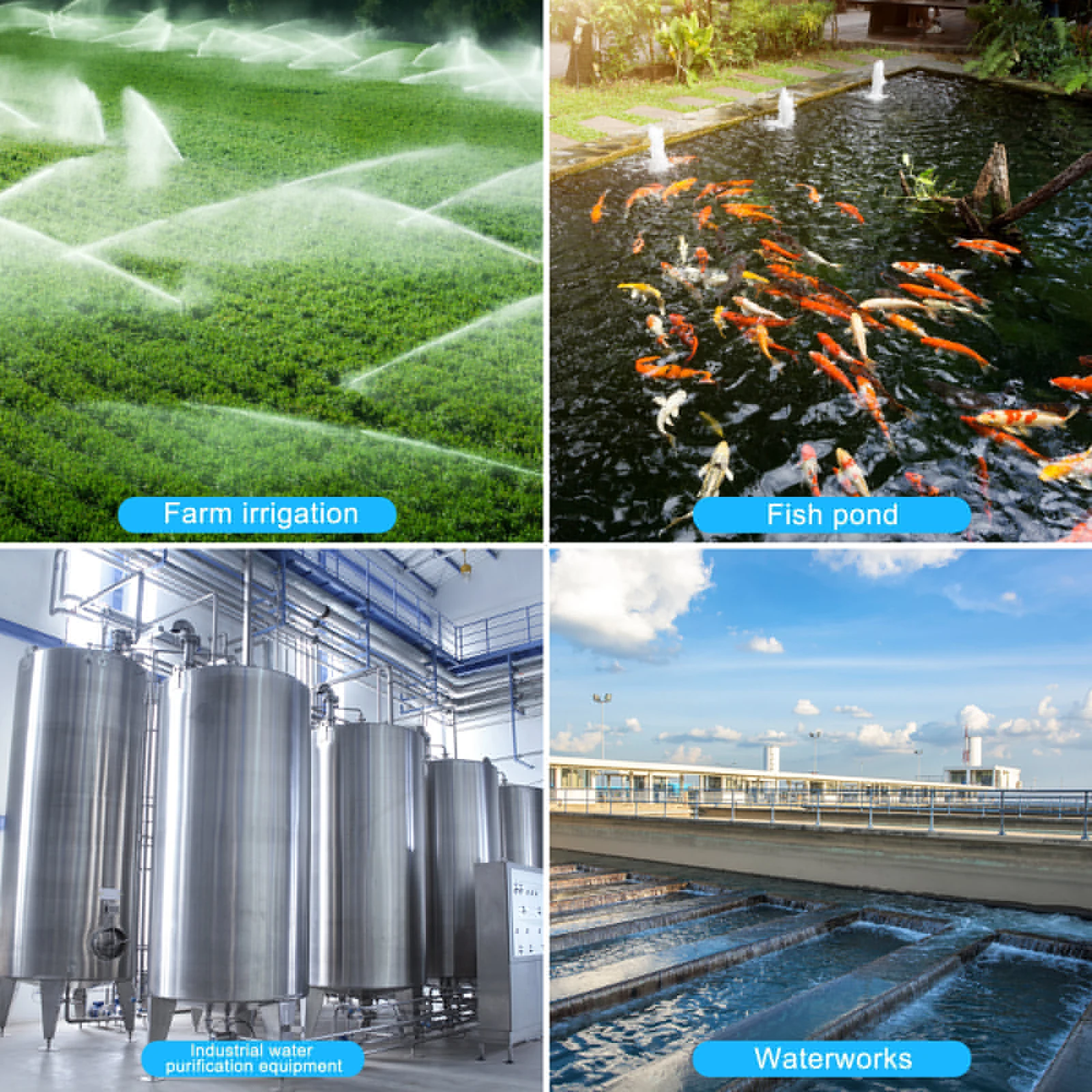 เครื่องวัดการไหลอเนกประสงค์ที่ทนทานสําหรับฟาร์ม/สวน IrrigateElectronic Big Flowmeter จอแสดงผล LCD สแตนเลสความแม่นยําสูง