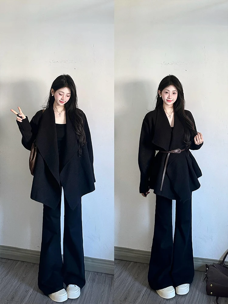 

Loose Straight Leg Jeans Women's Spring 2025 New Sle Slimming Wide Leg Pants Not Tight Fit High Waist Trousers