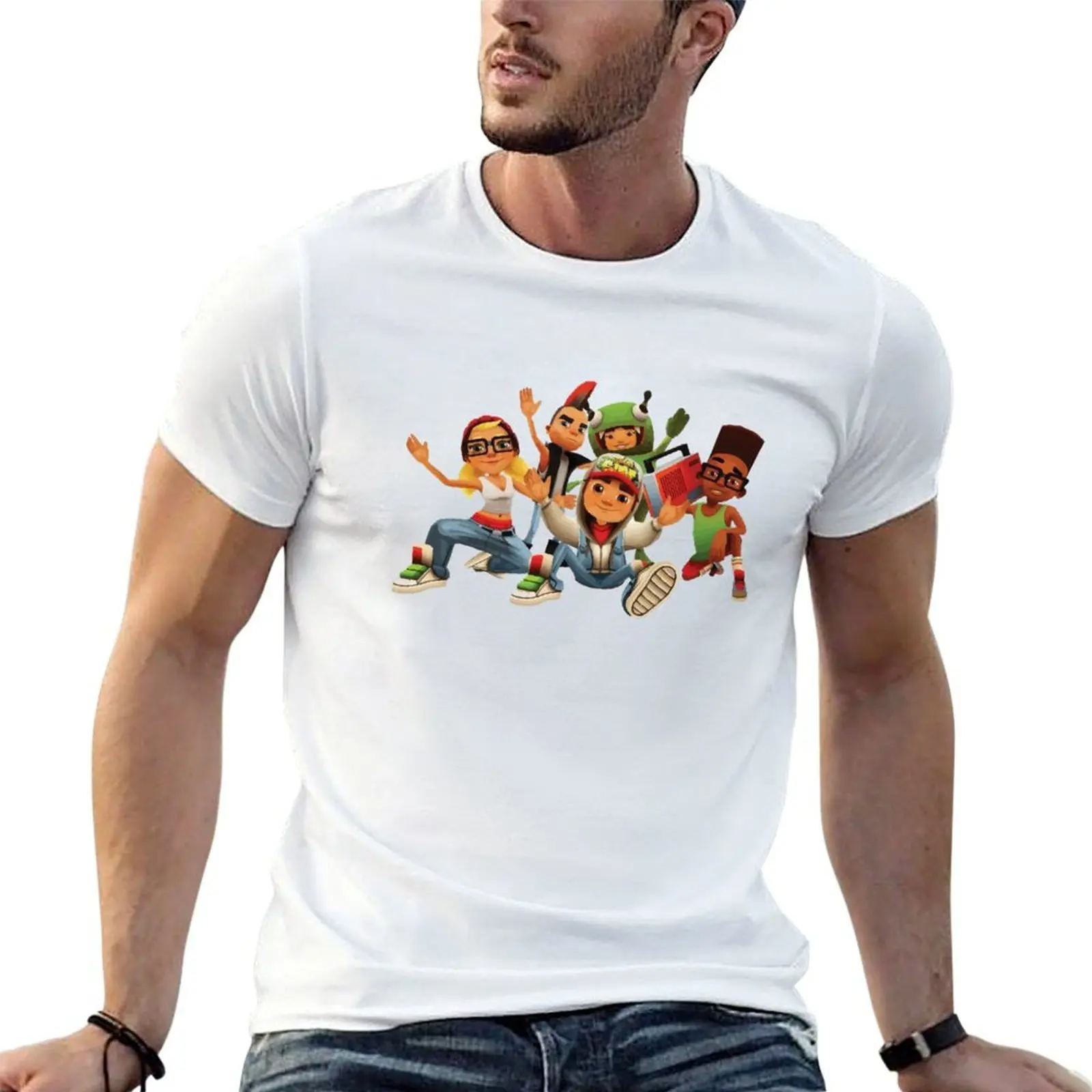 

Subway Surfers Team T-Shirt cotton t shirts man 100% man tshirt t shirts for man cotton soft T-shirt