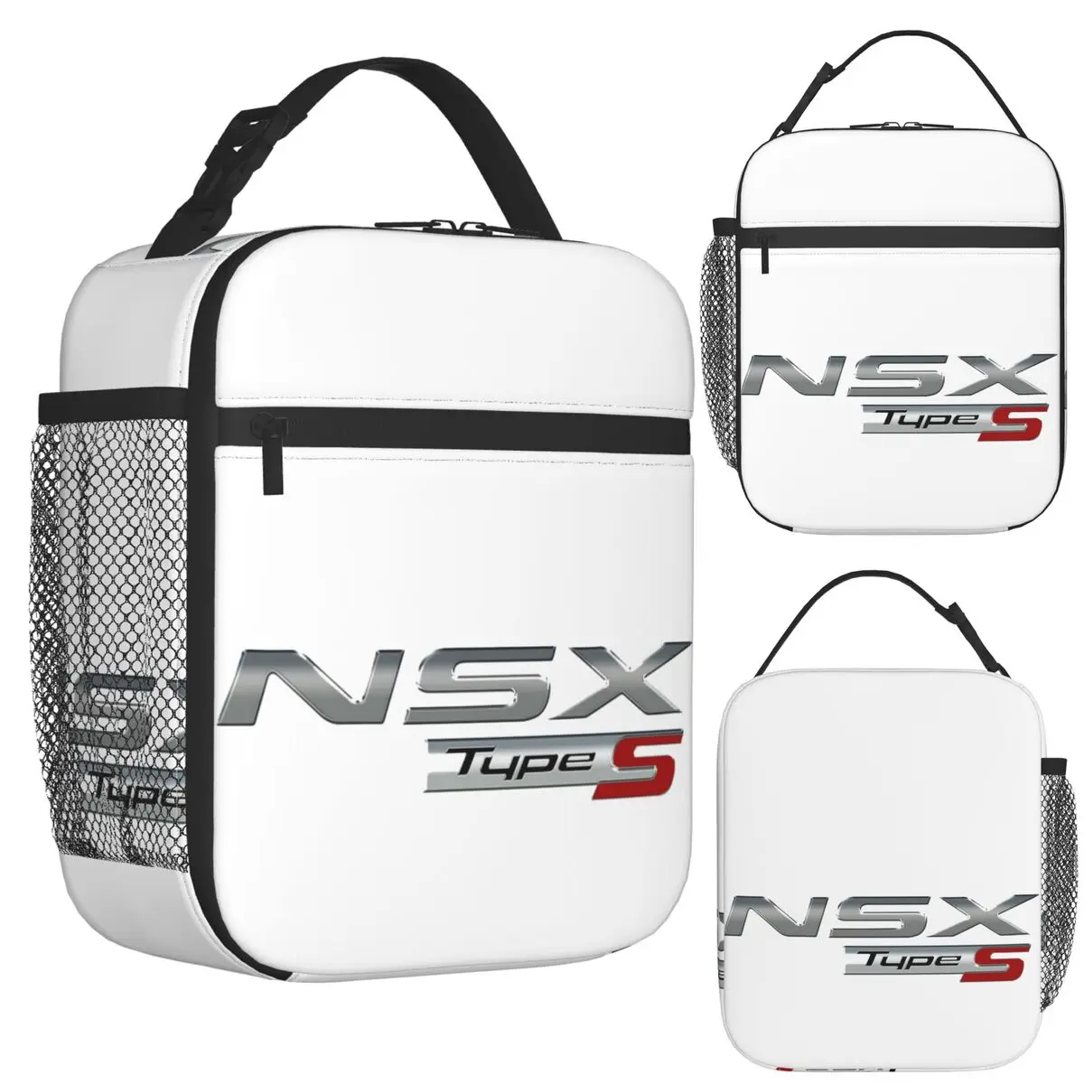 

NSX ACURA Type S Car Insulated Lunch Bag for Women Bento Storage Food Boxes Portable Container Cooler Thermal Lunch Box Tote