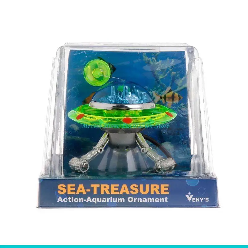 

H7BF Artificial Aquatic UFO for Decorating Fish for Tank Aquarium Office Household