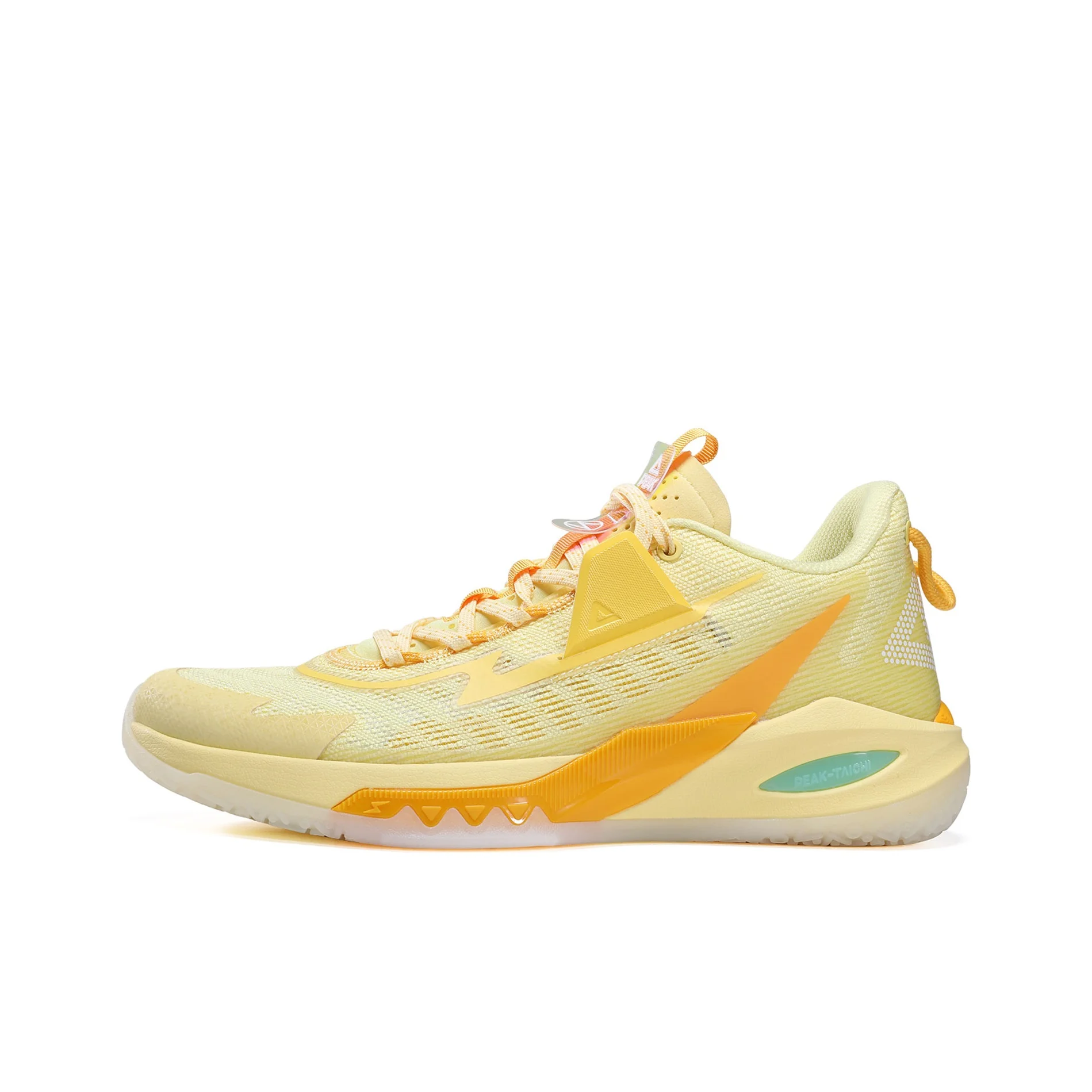 PEAK Lightning 9 Taichi Cushioning Coverage Support Low top Basketball Shoes Men's Yellow DA220053