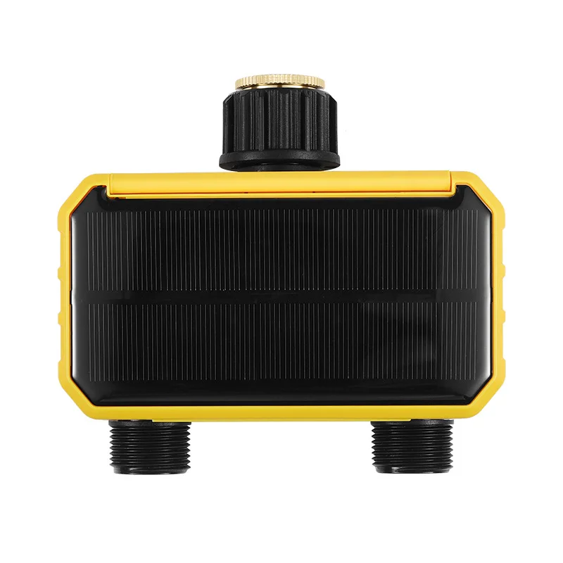 Solar Powered Dual Channel Timed Intelligent Irrigation System Auto Drip Micro Spray Household Plant Watering Device