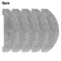 5pcs Microfiber Mop Cloths Kit For Ultenic For T10 Lite Robot Vacuum Cleaner Replacement Parts Household Convenient Mop Cloths