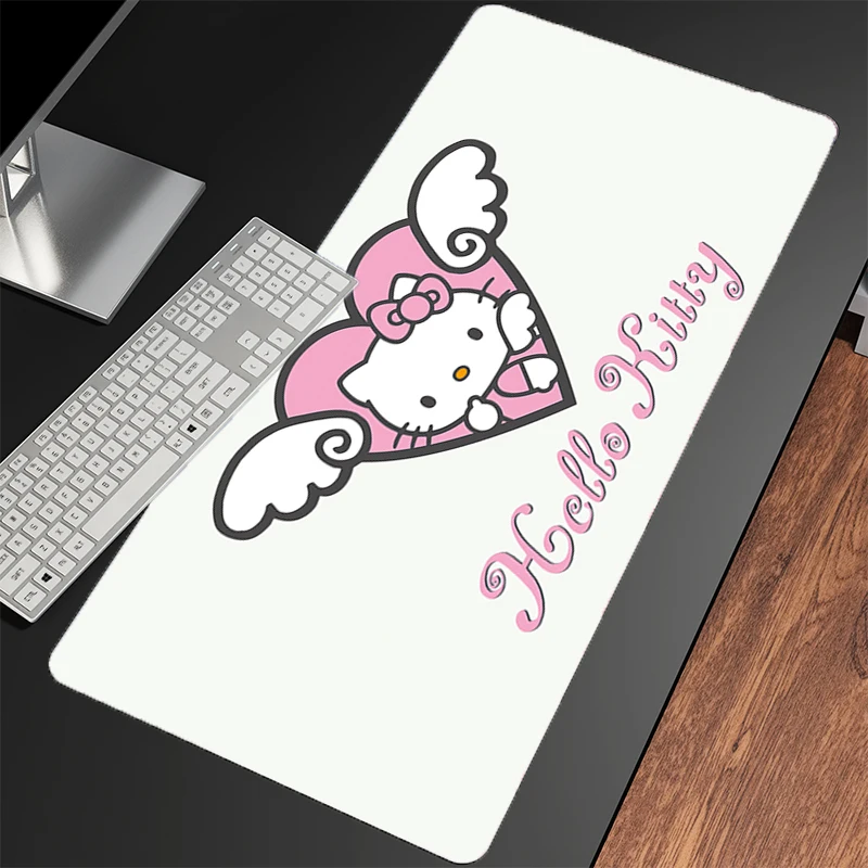 Kawaii Muismat Hello Kitty Rubber Anime Schattig Meisje Gabinete Gamer Computer Bureau Mat Toetsenbord Pad PC Gaming Accessoires Muismat