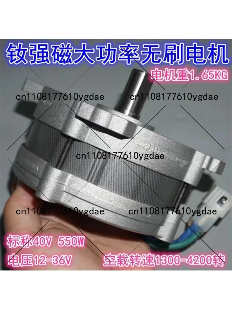 12V24V36V Neodymium strong magnetic high power brushless motor 40V550W high torque brushless mechanical power motor