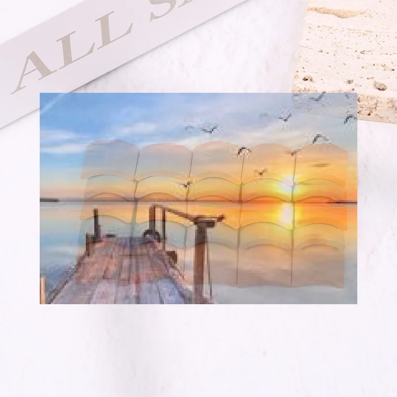 

VP 60Pieces new Mini Roof Tiles For Landscaping Miniature Roof Tiles Small Roof Tiles For Dollhouse Parts,1/16 Scale