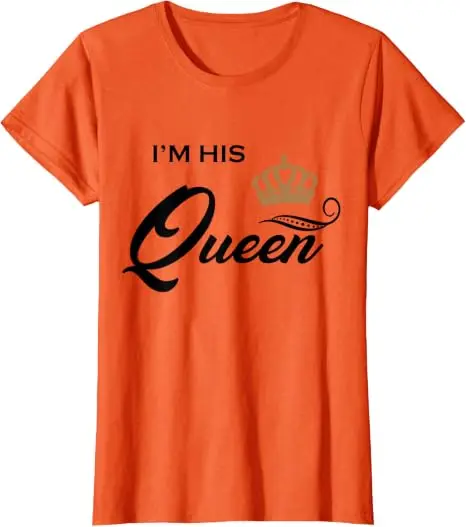 Ich bin ihr König T-Shirt, lustiges Paar-Shirt für Freund und Freundin, ich bin seine Königin für Frauen, Valentinstag, Jahrestage, Partykleidung, T-Shirt – Detail 11