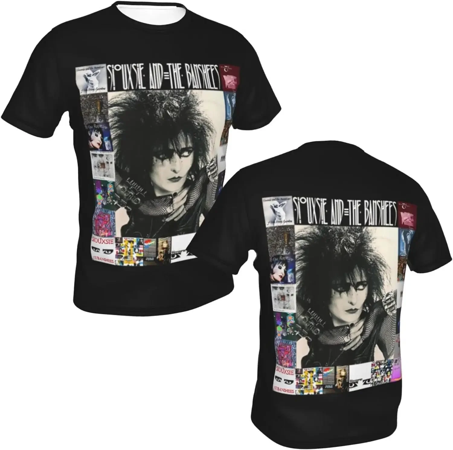 Siouxsie and The Banshees T Shirt Mens Novelty Tee Summer Exercise Round Neckline Short Sleeves Clothes