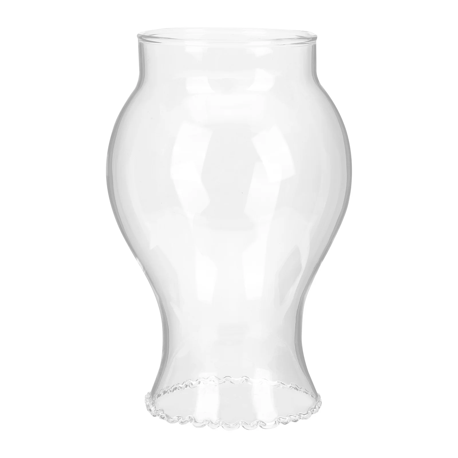 مصباح زيتي مدخنة غطاء زجاجي شفاف عتيق سهل التركيب مصباح خارجي بديل عاكس الضوء الزجاجي