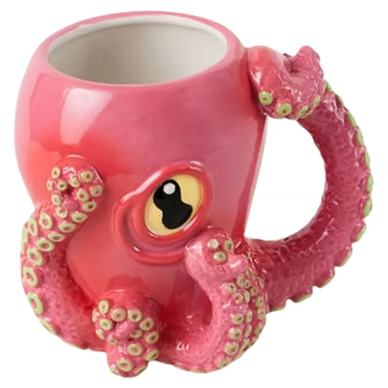 Creative Halloween Octopus 3D Mugs Cartoon Animals Personalized Designs Home Coffee Milk Cups Unique Fun Gifts - view 5