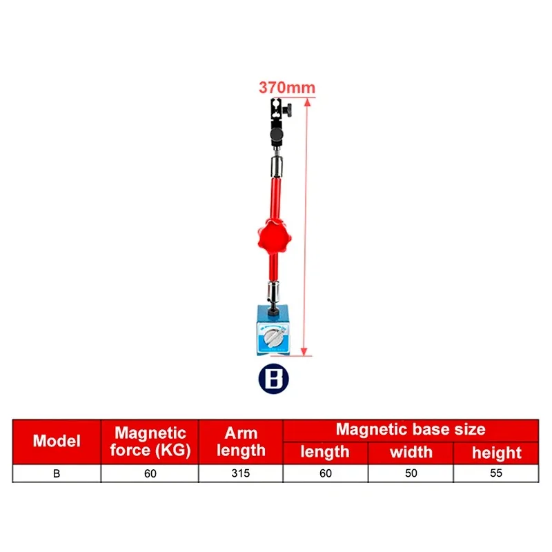 Various Sizes Universal Large Dial Indicator Magnetic Stand Base Holder High Quality Magnetic Base For Equipment Calibration - view 3