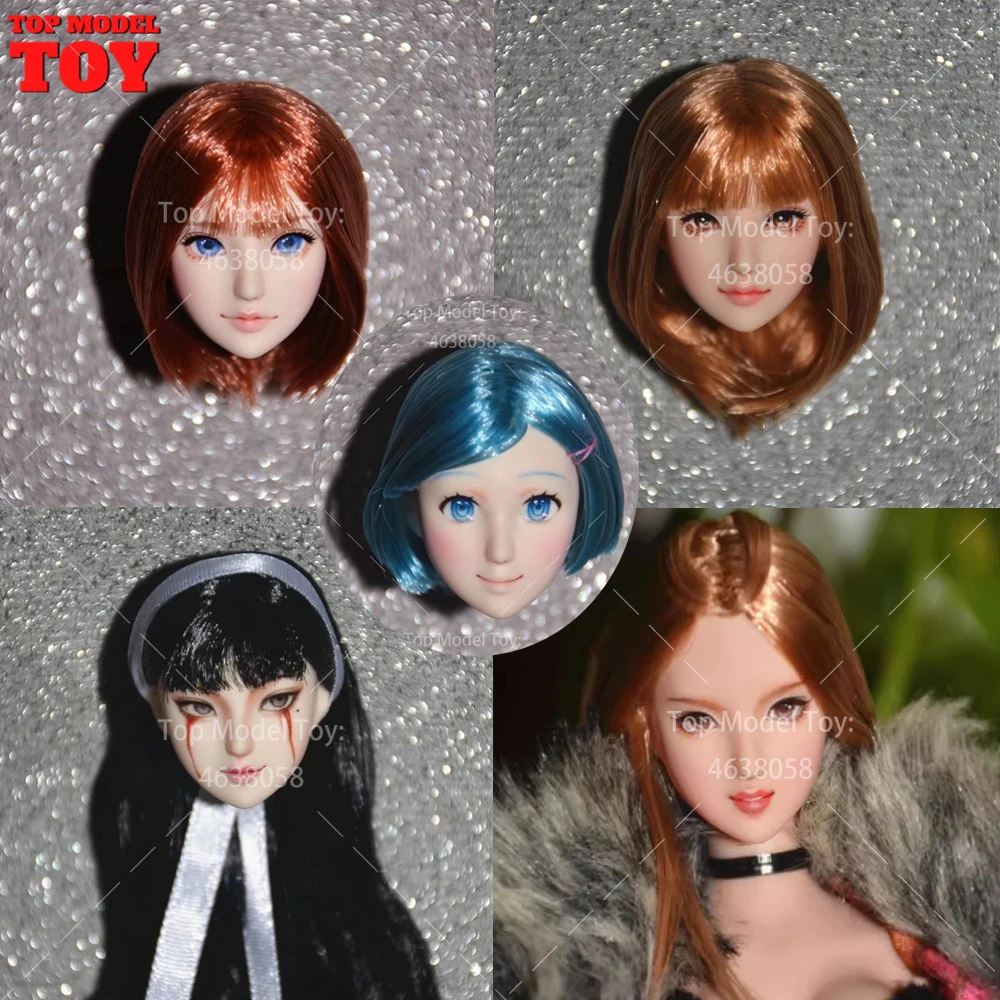 Customization 1/6 Scale Beauty OB Head Carving Makeup Model For 12