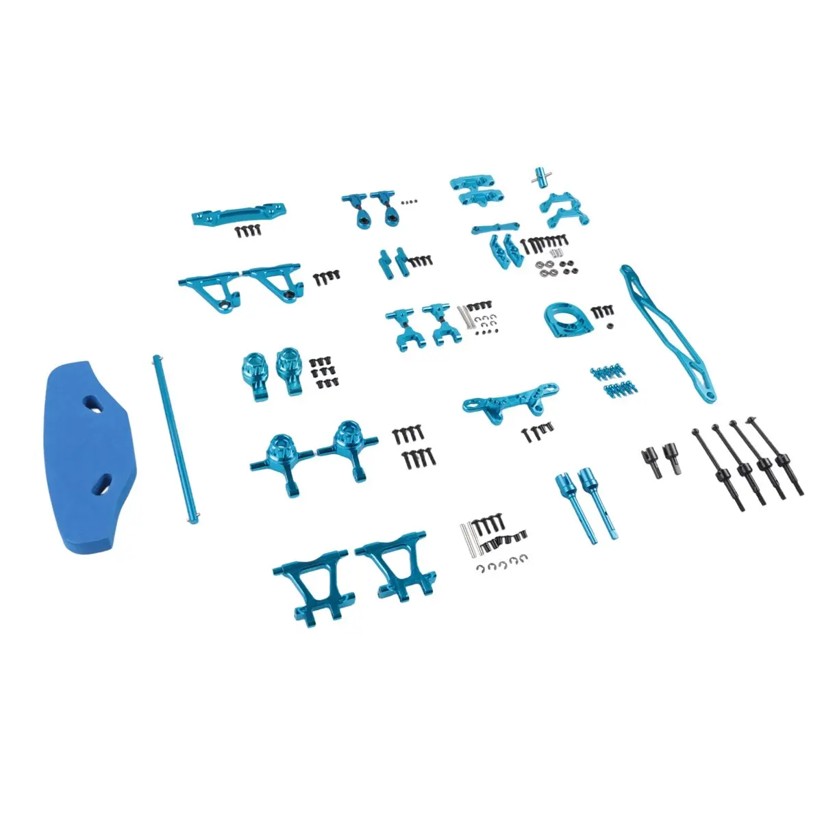 【CYBER MONDAY】Metal Modification Accessory Kit Suspension Arms Steering Knuckle Set for TT02 TT-02 1/10 RC Car Upgrade Parts,1