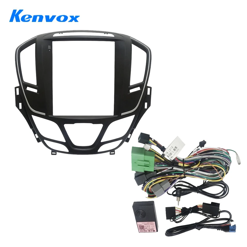 

Kenvox 9.7" Tesla Vertical Screen Car Radio Fascia Frame for Buick New Regal 2014 Dash Kit Install Panel wire harness Adapter